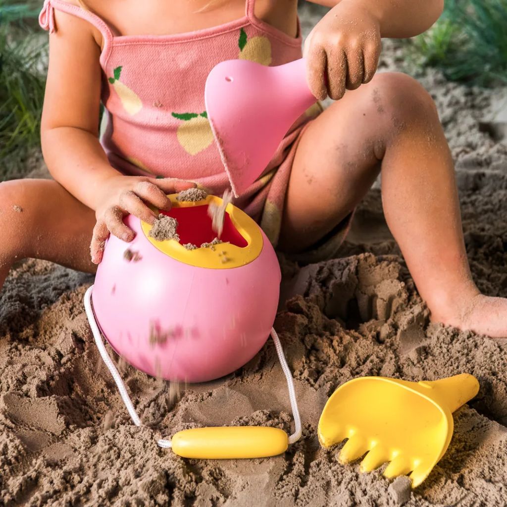 Quut Set de plage Raki 2-en-1 banana pink