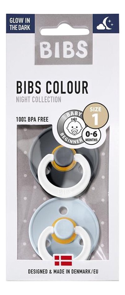 Bibs Sucette + 0 mois Iron/Baby Blue