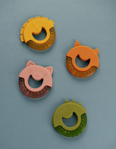 Trixie Baby Koelbijtring Mr. Lion geel