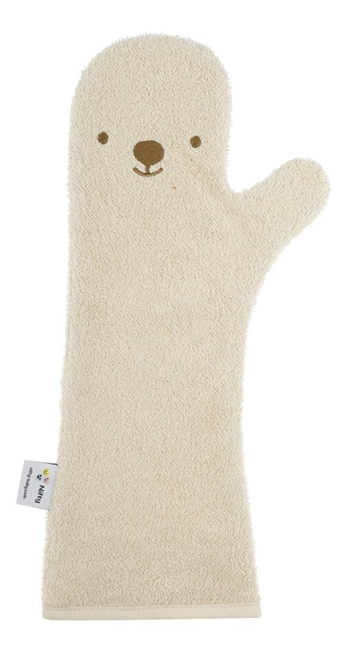 Nifty Gant de toilette Shower Glove Ours Nougat
