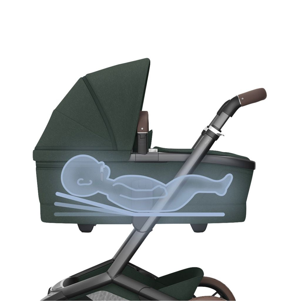 Maxi-Cosi Kinderwagen 4-in-1 Fame Twillic Green + draagmand + Autostoel Pebble 360 pro 2 + basis Familyfix 360 Pro