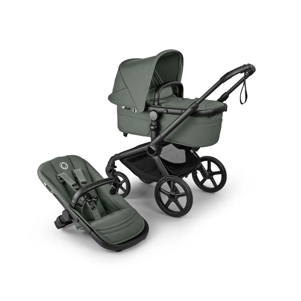 Bugaboo Poussette Fox 5 Renew avec nacelle Black / Forest Green