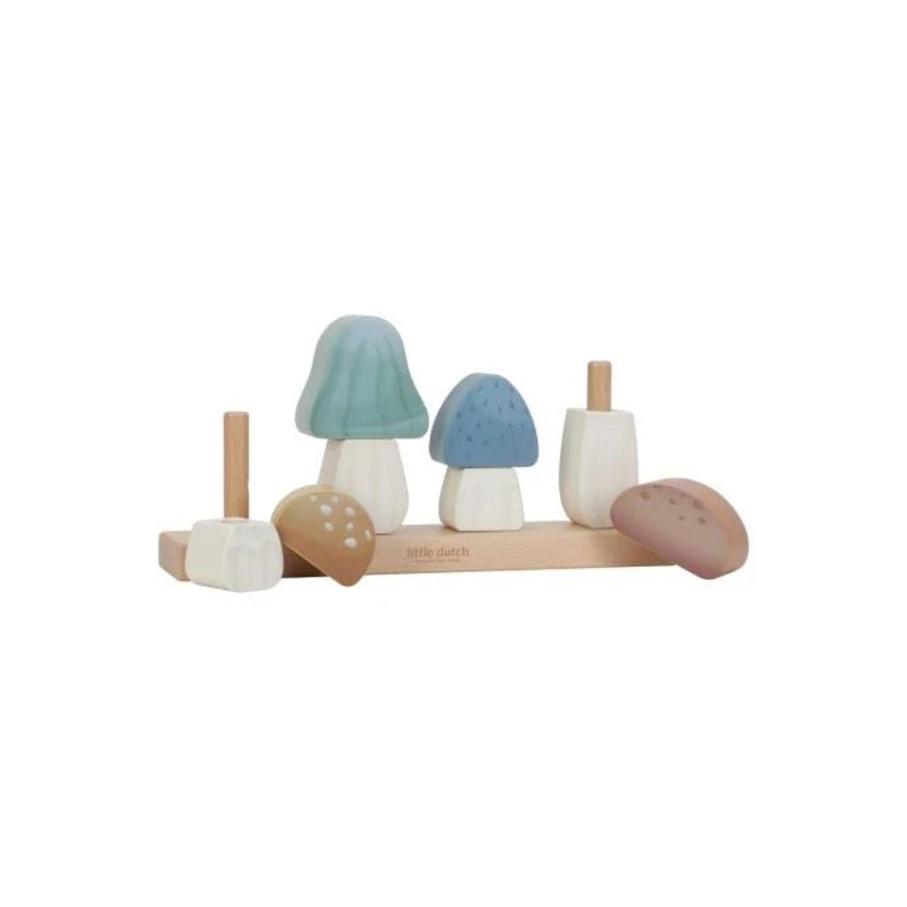 Little Dutch Blocs en bois à empiler Forest Friends Champignons