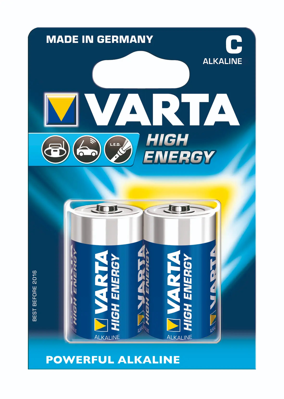 Varta Batterijen High Energy 1,5 Volt C - 2 pack