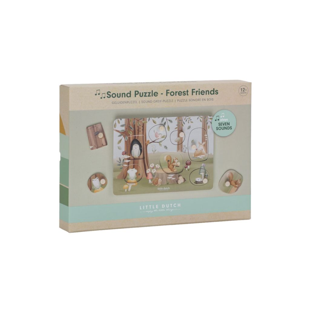 Little Dutch Geluidenpuzzel Forest Friends