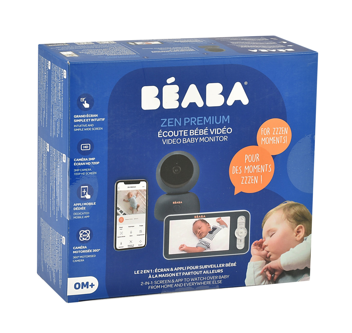 Beaba Babyphone avec camera Zen Premium Night Blue