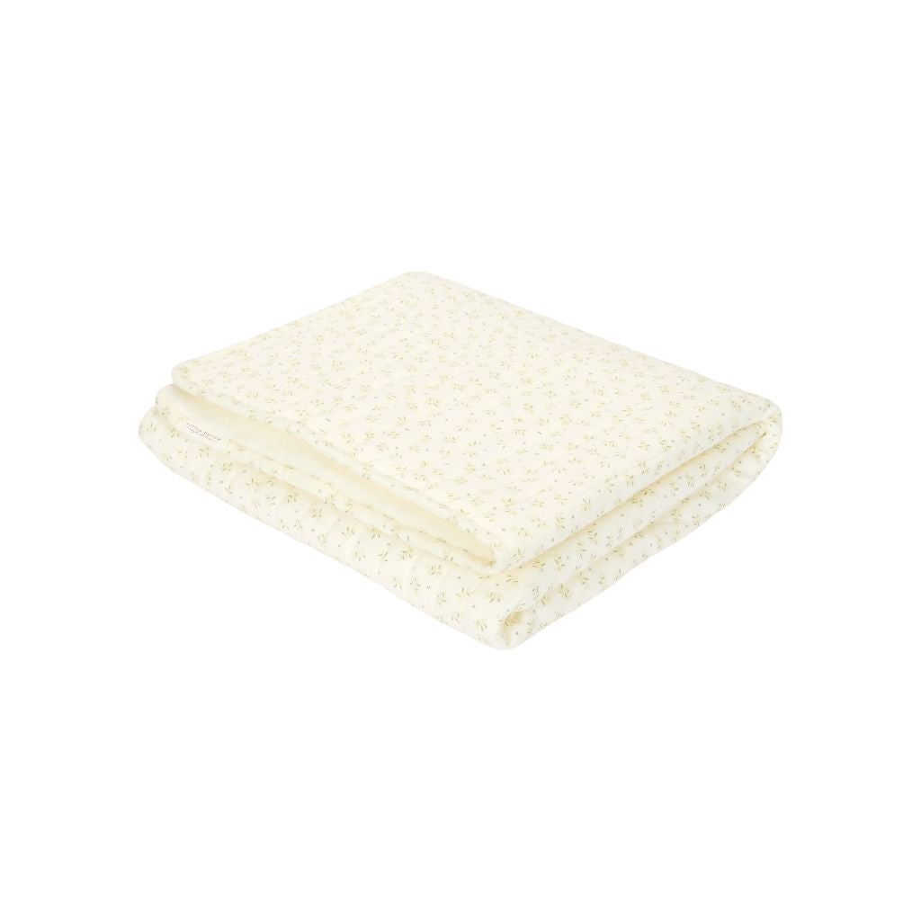 Little Dutch Couverture pour berceau ou parc Blueberry Leaves Lg 70 x L 100 cm