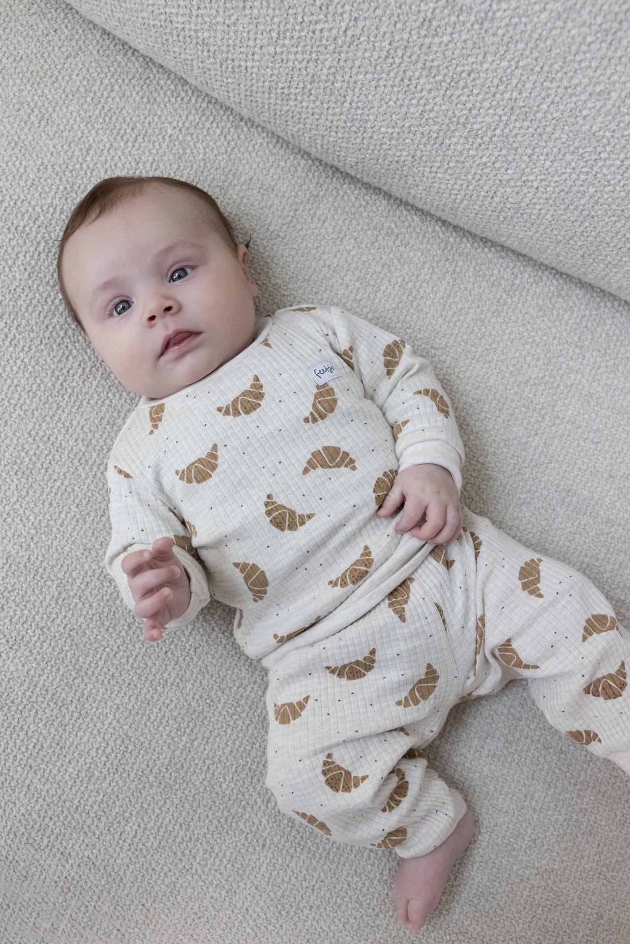 Feetje Pyjama 2 pièces Croissant Twinning Champagne Enfant