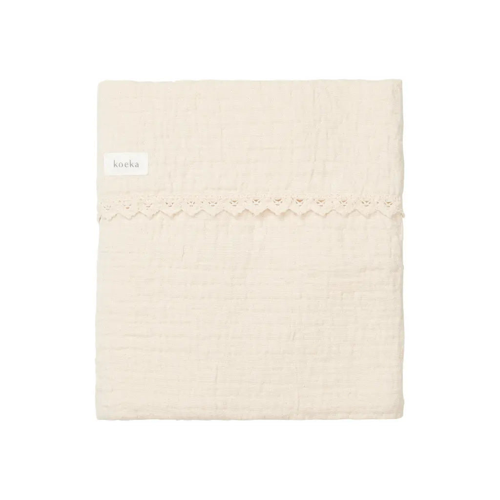 Koeka Deken voor bed lace Elba 100 x 150 cm