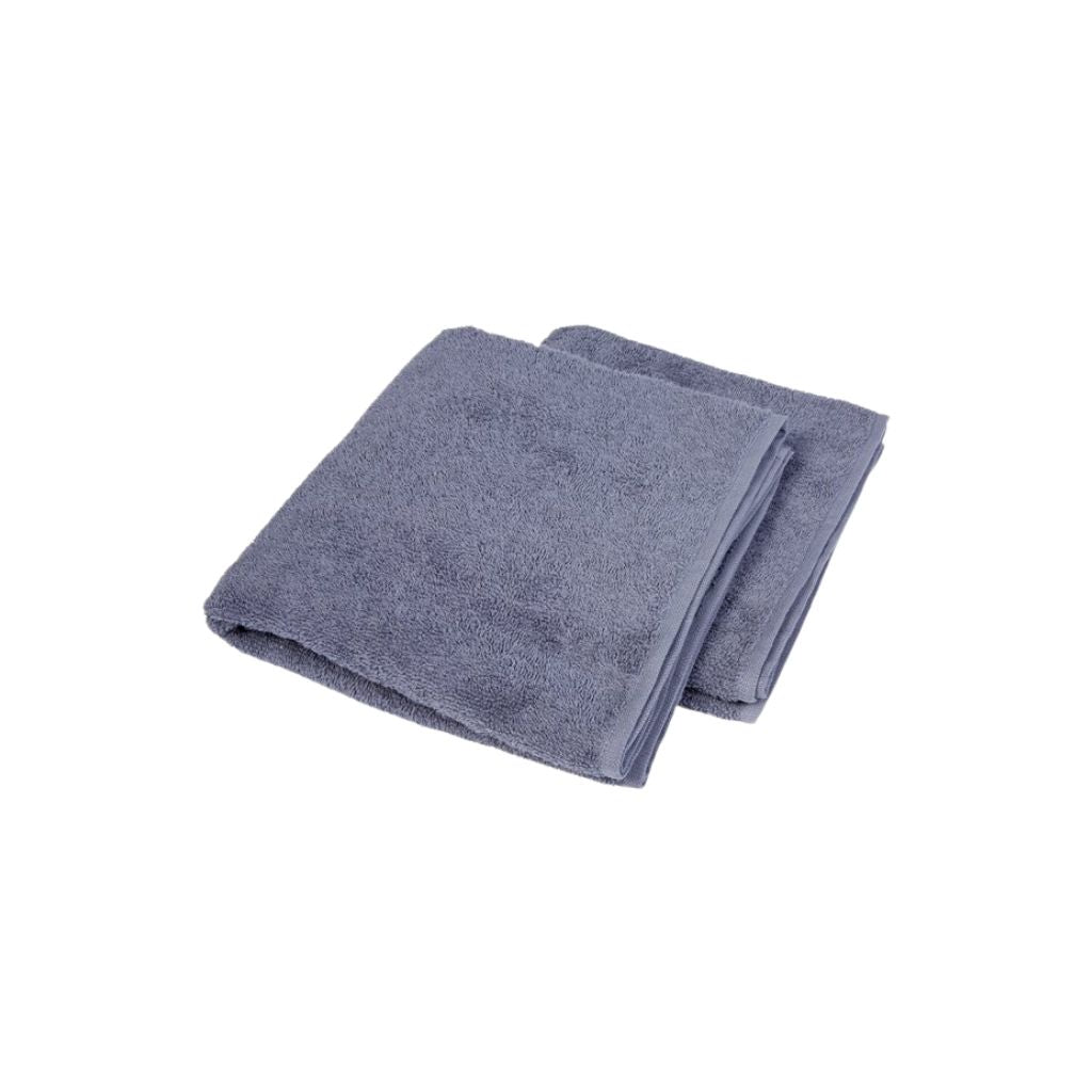 Dreambee 2-delige handdoekenset Essentials donker grijsblauw