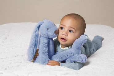 Happy Horse Peluche Lapin Richie bleu 38 cm