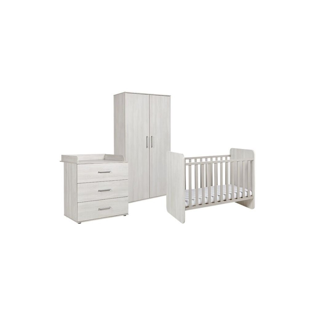 Transland 3-delige babykamer (meegroeibed + commode + kast met 2 deuren) Robi