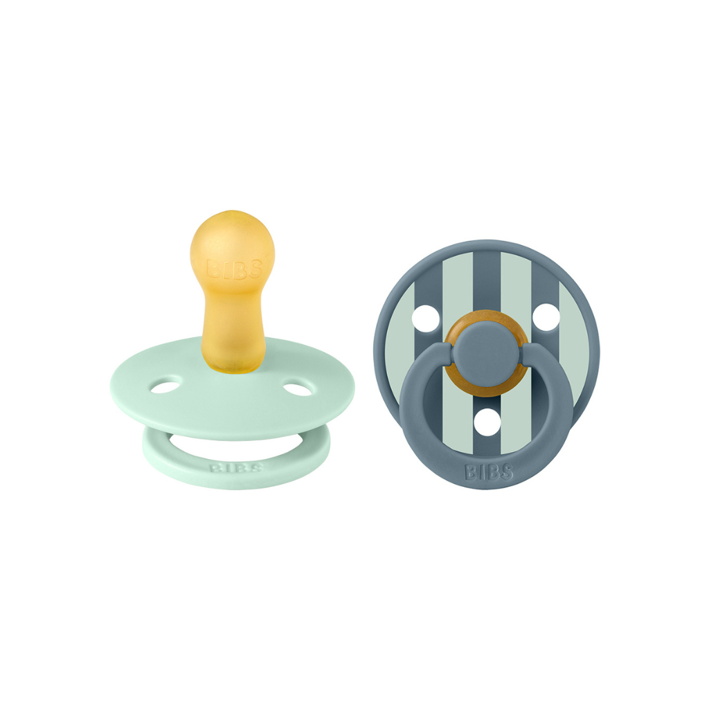 Bibs Sucette + 6 mois STUDIO Pack Block Nordic Mint Petrol Mix - 2 pièces
