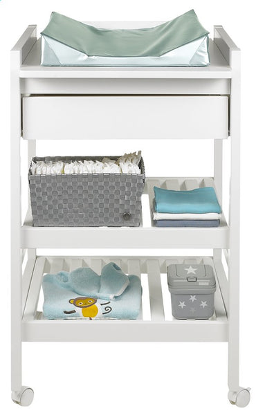 Troll Luiertafel met lade Loft wit