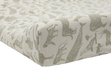 Jollein Housse pour matelas à langer Animals Olive Green