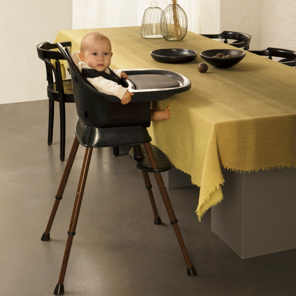 Quax Eetstoel evolutief Ultimo 3 Luxe Black/Walnut