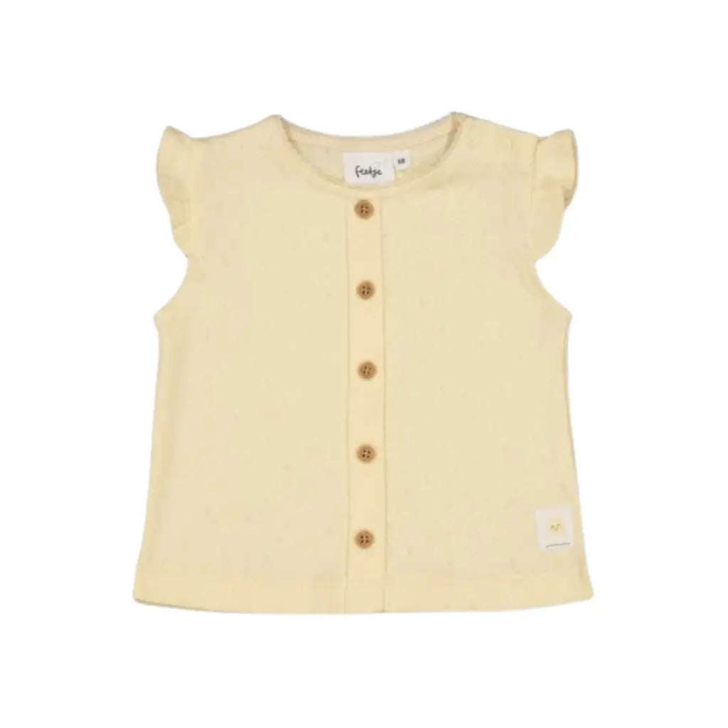 Feetje Top met knoopjes Sunshine m 62 Yellow Meisjes
