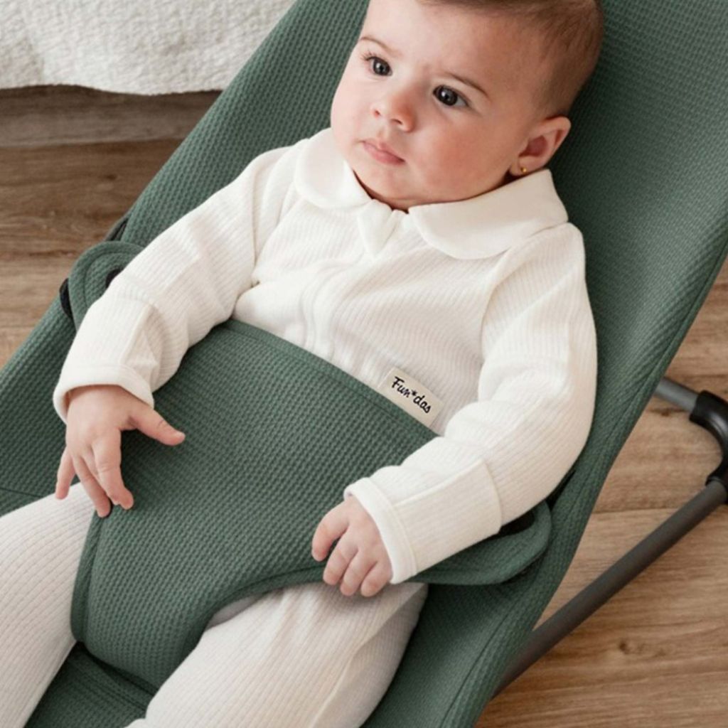 Fun*das bcn Housse pour relax Baby Björn Ours Mini Waffle Green