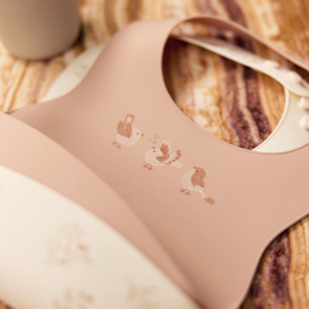 Jollein Slabbetje Lovely Birds - 2 stuks