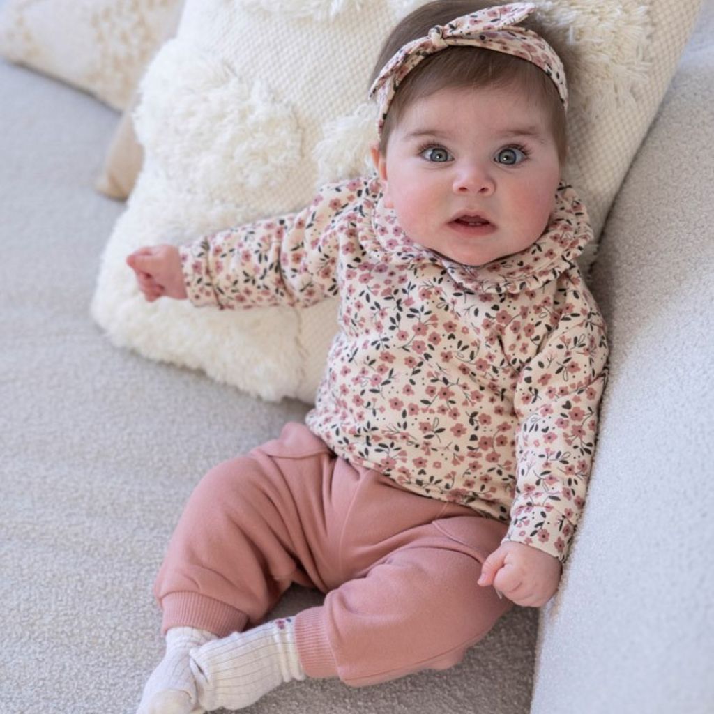 Feetje Broek - Woodland Bloom Mauve Meisje
