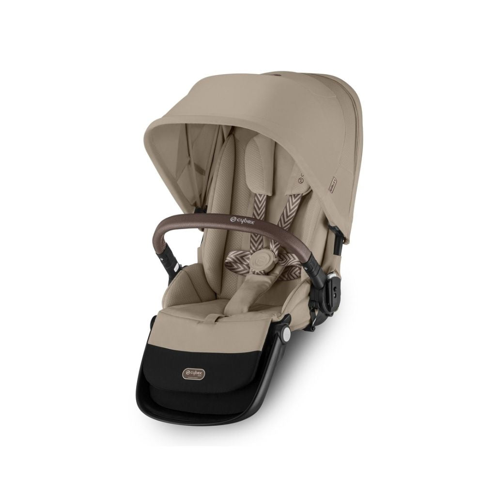 Cybex Poussette Gazelle S Taupe + nacelle + siège supplémentaire