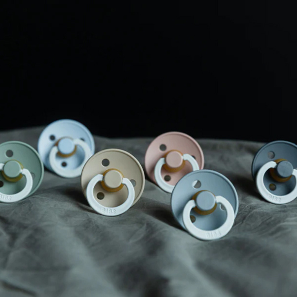 Bibs Fopspeen + 18 maanden Glow in the dark Sage/Cloud - 2 stuks