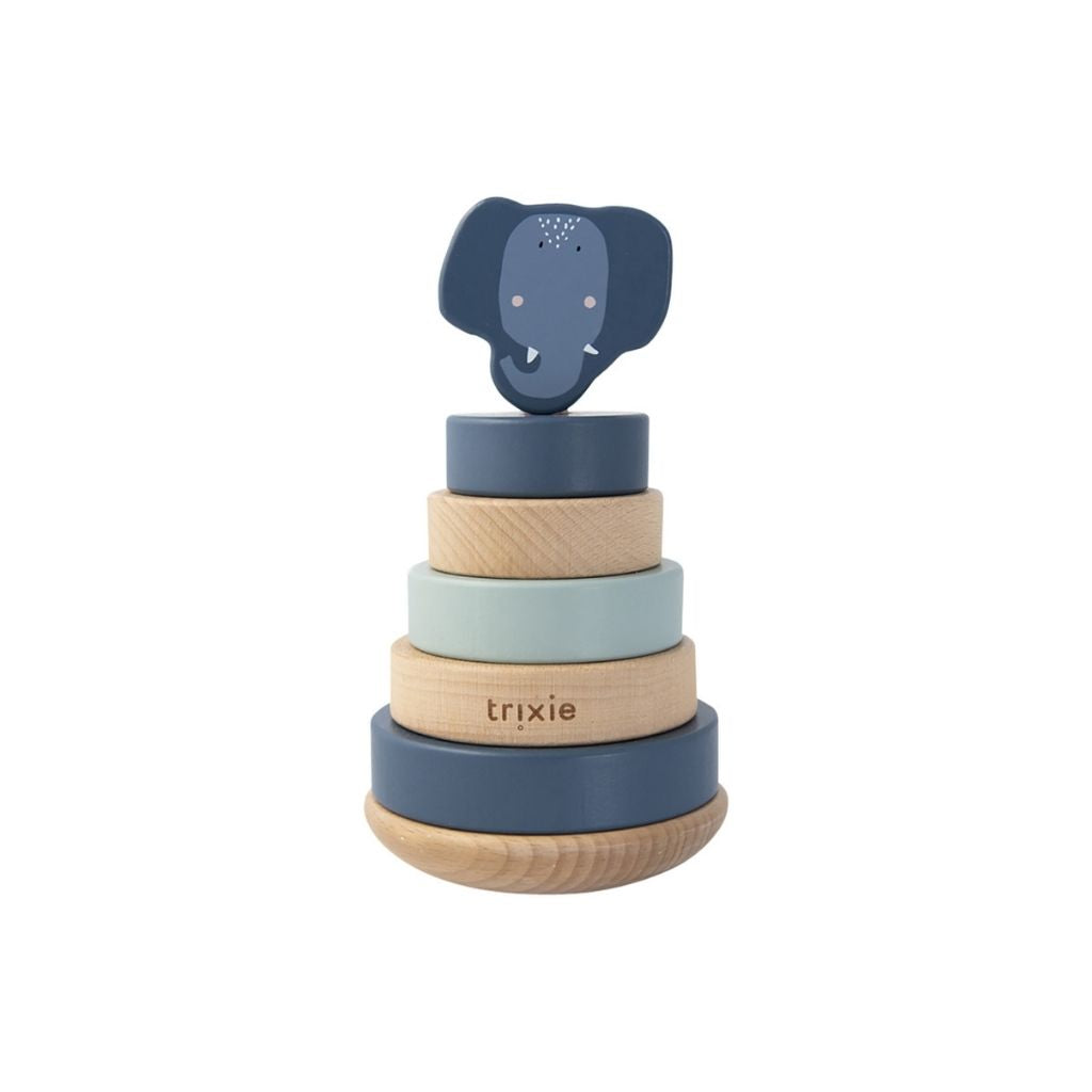 Trixie Pyramide à empiler en bois Animals Mrs.Elephant