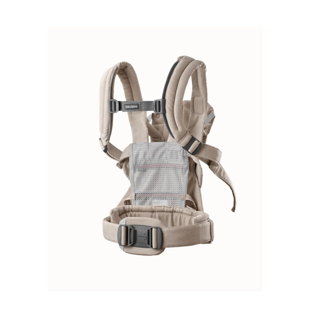 BabyBjörn Porte-bébé Harmony en tissu mélangé tissé Beige clair