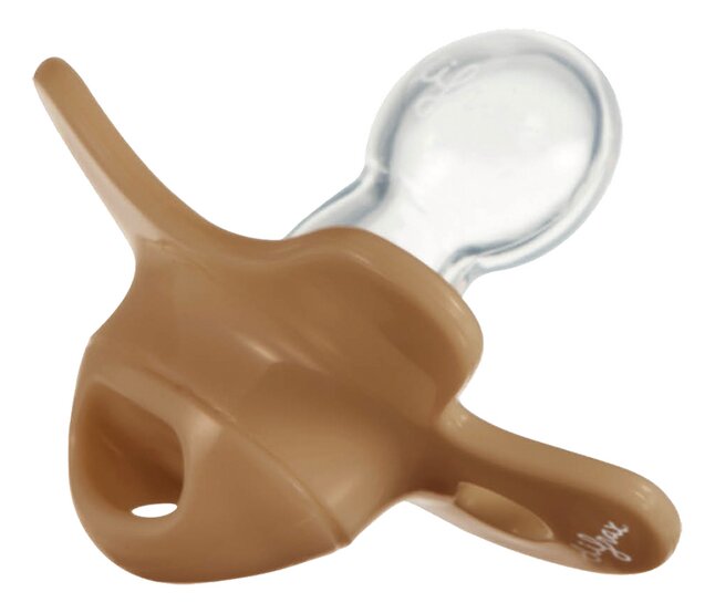 Difrax Fopspeen + 0 maanden Natural Pure Collection Caramel