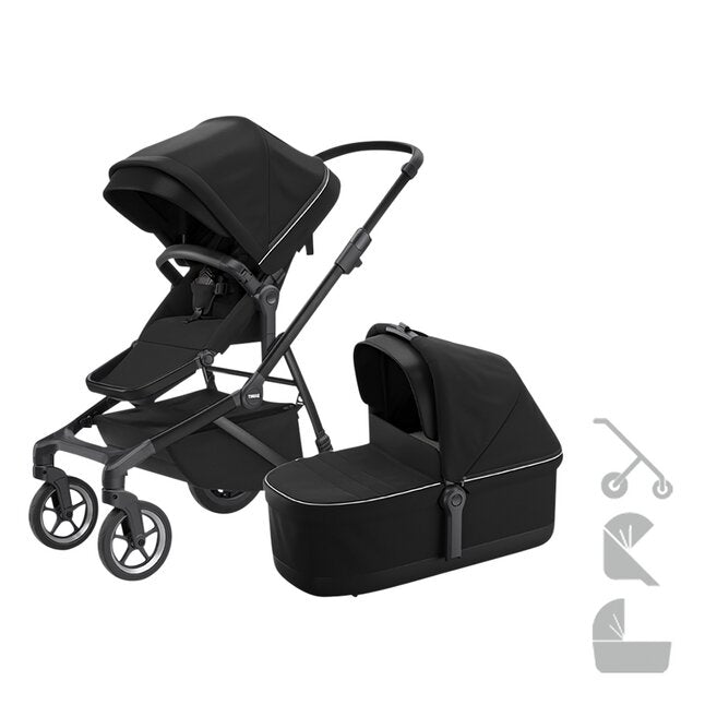 Thule 3-in-1 Wandelwagen Sleek Midnight Black