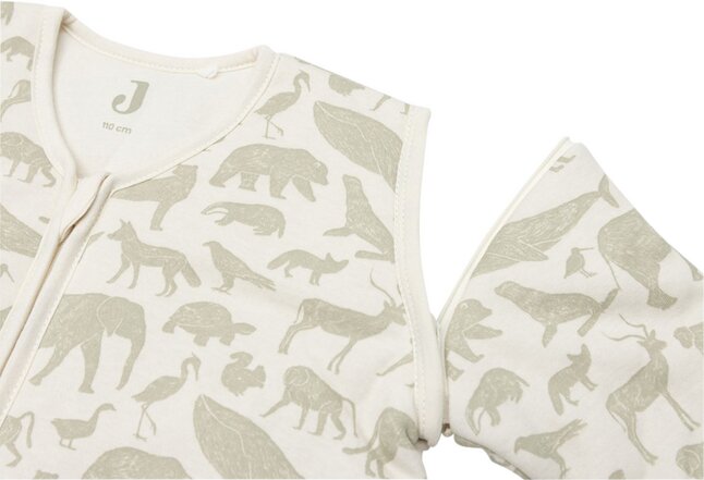 Jollein Sac de couchage d'hiver Animals Olive Green 110 cm