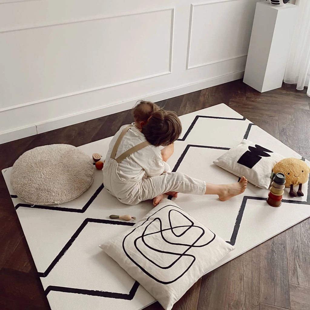 Eeveve Tapis-puzzle Beni Ecru