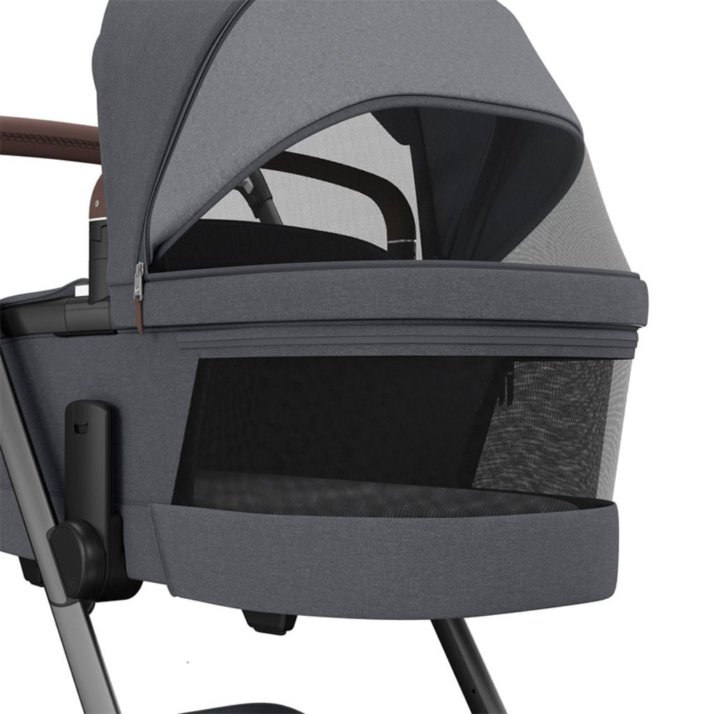 Maxi-Cosi Kinderwagen 4-in-1 Fame Twillic Graphite + draagmand + Autostoel Pebble 360 pro 2 + basis Familyfix 360 Pro