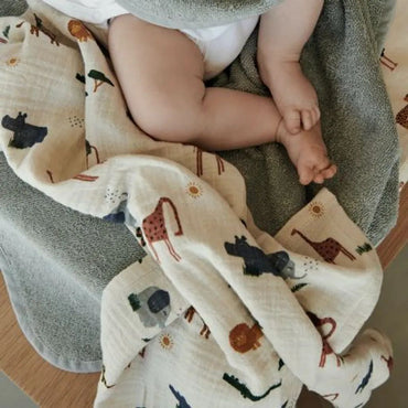 Liewood Tetradoek Safari sandy - 2 stuks