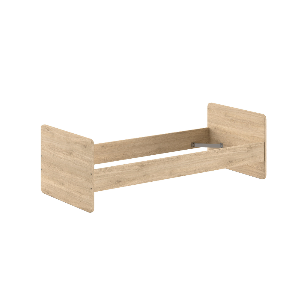 Jaxx Meegroeibed Sam Oak L 120 x B 60 cm tot L 200 x Lg 90 cm