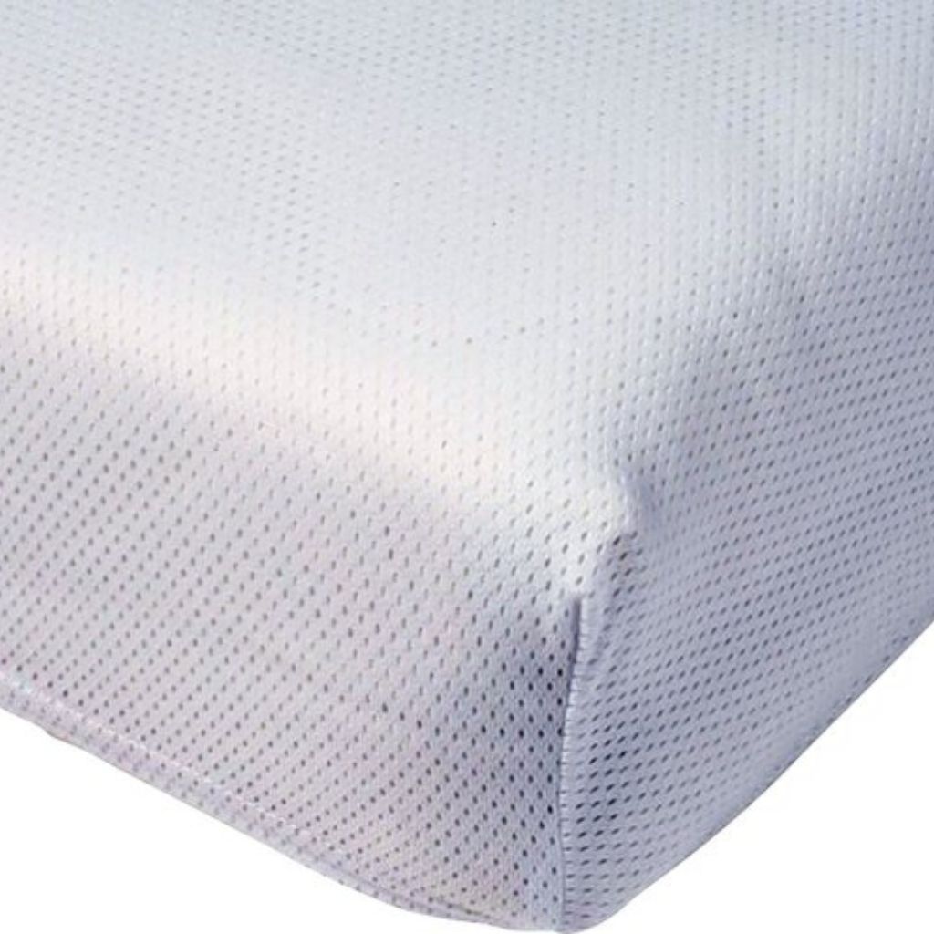ABZ Drap-housse pour lit Airgosafe blanc Lg 70 x L 140/150 cm