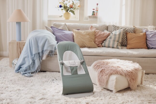 BabyBjörn Relax Balance Soft Sage/Jersey lichtgrijs