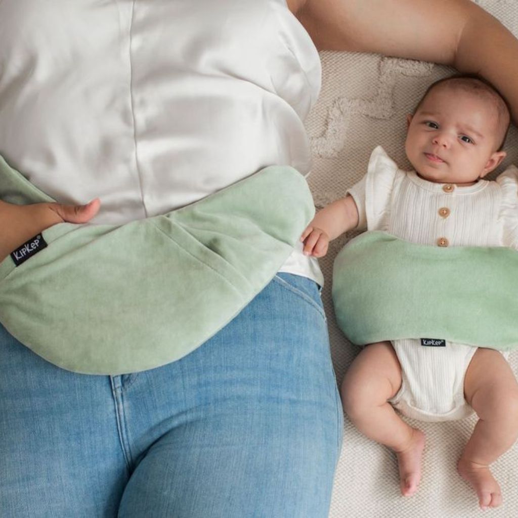 KipKep Ensemble de coussin chauffant Mama Lexie & Mini Woller Pale green