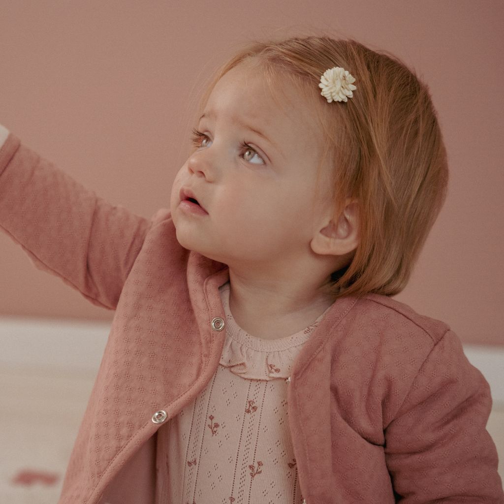 Little Dutch Jasje omkeerbaar Fairy Garden Pink Blush