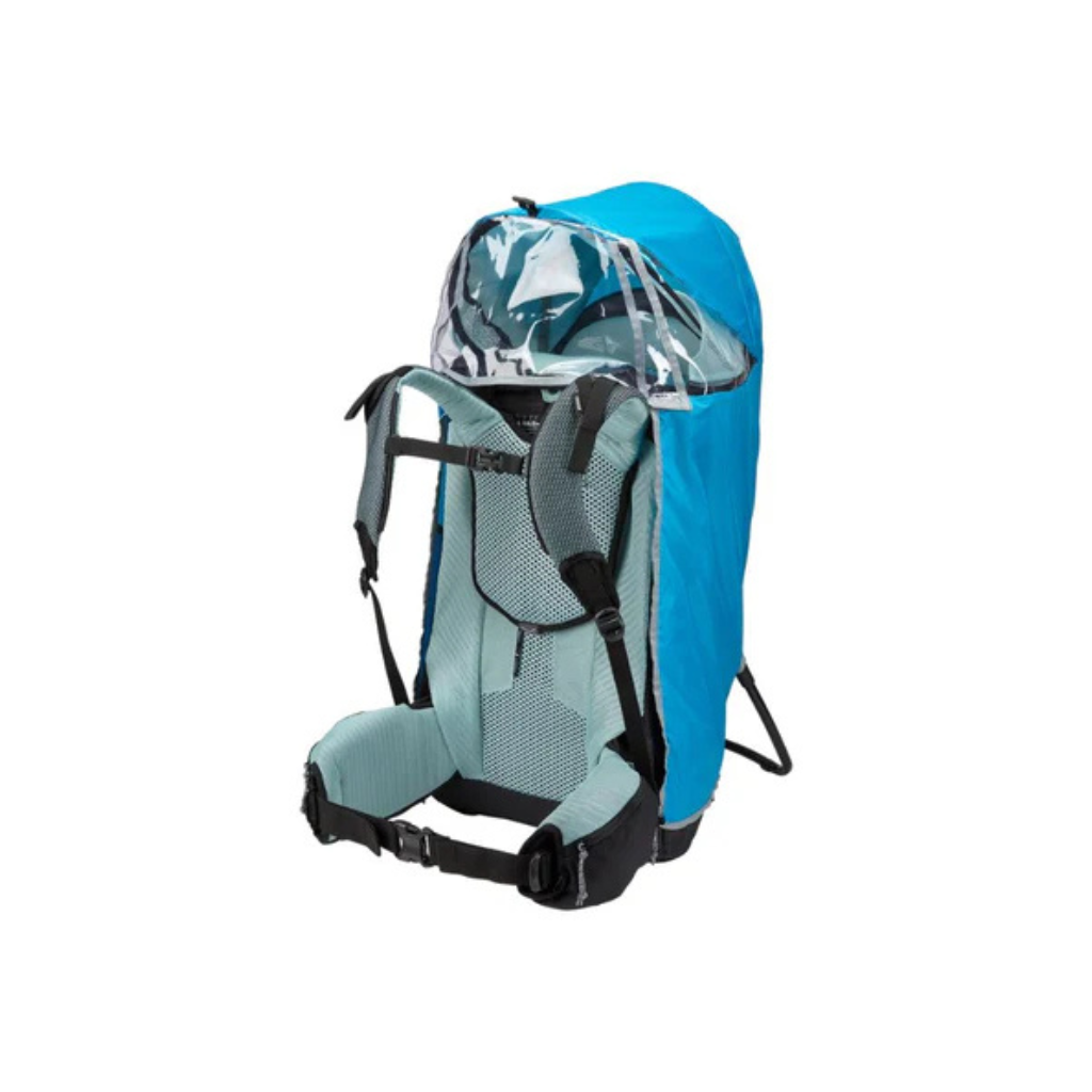 Thule Porte-bébé de randonnée + housse de pluie Sapling Agave/Blue