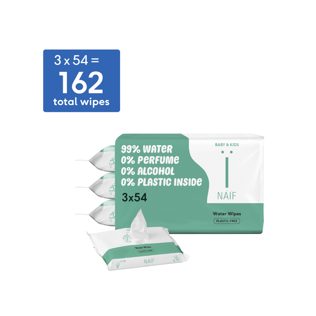 Naïf Lingettes humides Plastic Free Wipes 3 x 54 pièces