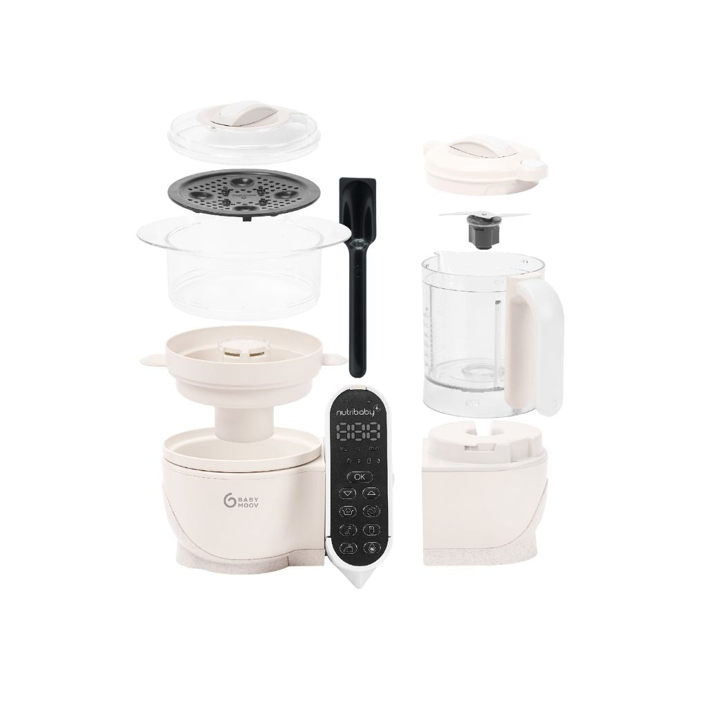 Babymoov Stoomkoker-Mixer Nutribaby Mineral Beige