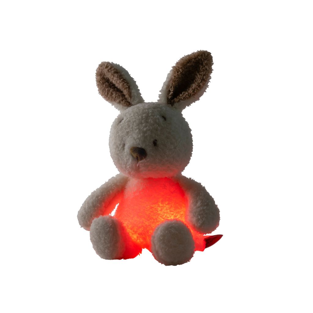 Nattou Knuffel nachtlamp Teddy/Nightlights Mini Sleepy konijn vanille