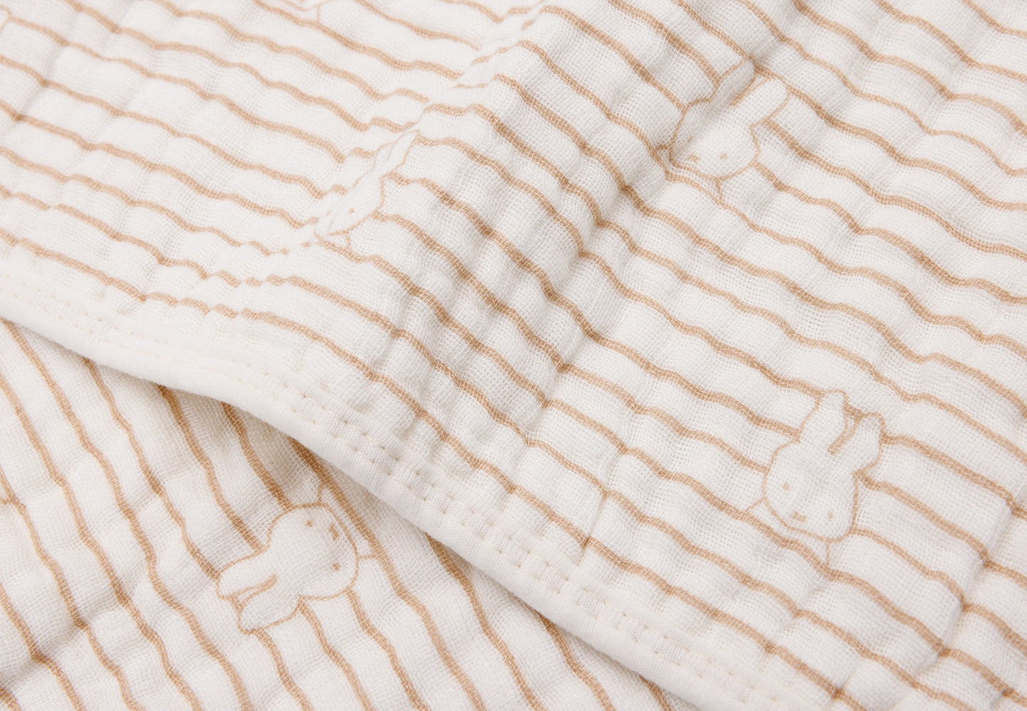 Jollein Deken voor wieg of park Hydrofiel Nijntje Stripe Biscuit