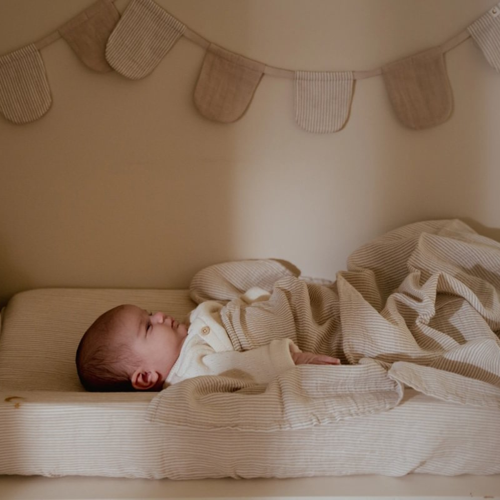 Little Dutch Swaddle doek hydrofiel Pure Soft Beige 120 cm