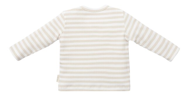 Little Dutch T-shirt met lange mouwen Baby Bunny Stripe Sand