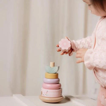 Little Dutch Tour d'empilage en bois Fairy Garden Fleur