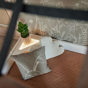 LIFETIME Kussen Happy Rabbit bruin