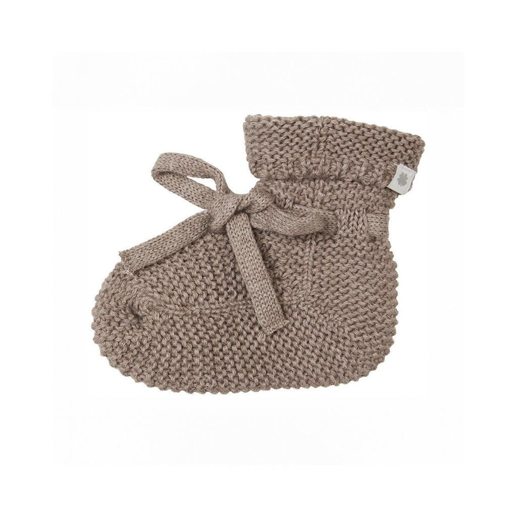 Noppies Paire de chaussettes Booties Knit Nelson 0 à 12 m taupe melange