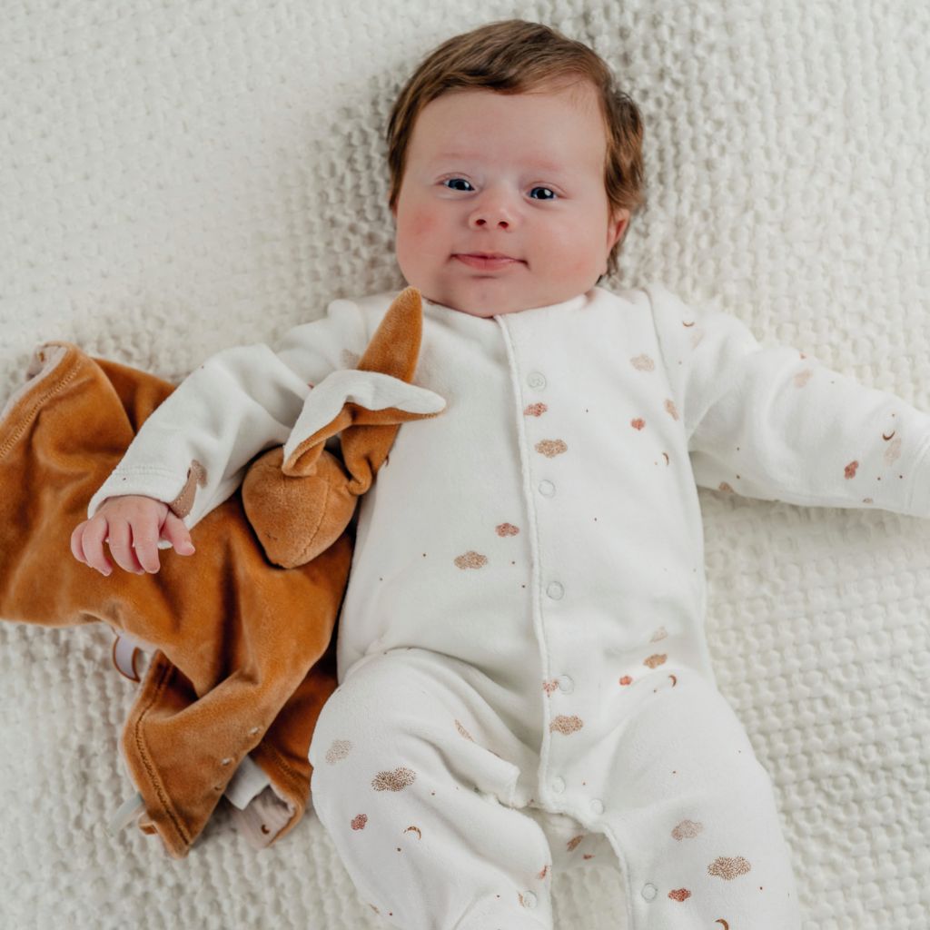 Noukie's Set van 2 pyjamas in Fluweel Fluffy uniseks
